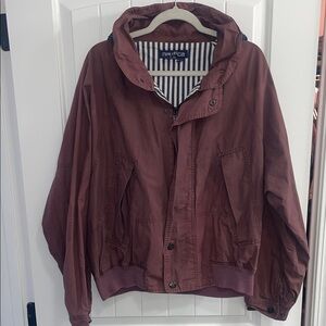 Nautica Men's Burgundy Windbreaker